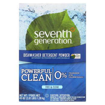 Seventh Generation Auto Dish Powder - Free and Clear - Case of 12 - 45 oz. Seventh Generation Auto Dish Powder - Free and Clear - Case of 12 - 45 oz.