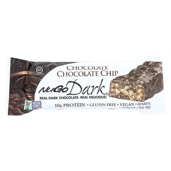 Nugo Nutrition Bar - Bar Dark Choc Choc Chip - CS of 12-1.76 OZ