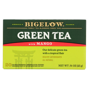 Bigelow Tea Green Tea with Mango - Case of 6 - 20 BAG