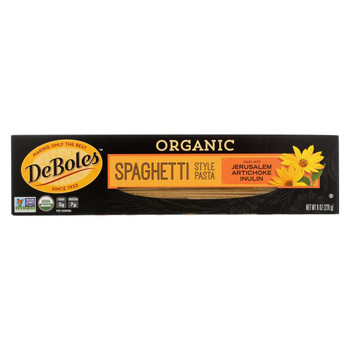DeBoles - Organic Spaghetti Style Pasta - Case of 12 - 8 oz.