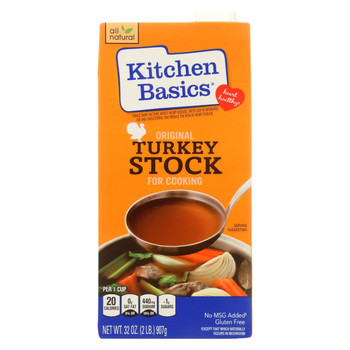 Kitchen Basics Turkey Stock - Case of 12 - 32 Fl oz. Kitchen Basics Turkey Stock - Case of 12 - 32 Fl oz.
