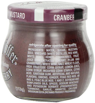 Inglehoffer Mustard - Cranberry - Case of 12 - 4 oz