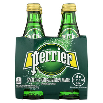 Perrier Sparkling Natural Mineral Water - Plain - Case of 6 - 11 Fl oz. Perrier Sparkling Natural Mineral Water - Plain - Case of 6 - 11 Fl oz.