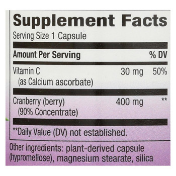 Nature's Way - Standardized Cranberry - 60 Veg Capsules