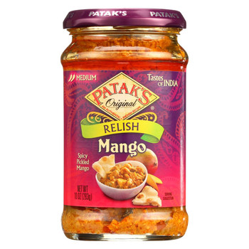 Patak's Relish - Mango - Mild - Case of 6 - 10 oz