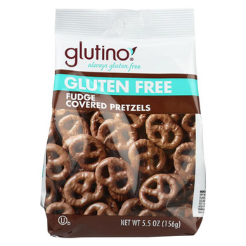 Glutino Pretzels - Chocolate Covered - Case of 12 - 5.5 oz. Glutino Pretzels - Chocolate Covered - Case of 12 - 5.5 oz.