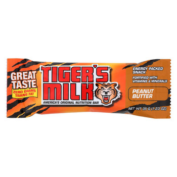 Tigers Milk Bar - Peanut Butter - 1.23 oz - Case of 24