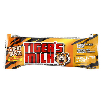 Tigers Milk Bar - Peanut Butter and Honey - 1.23 oz - Case of 24