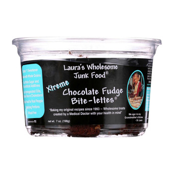 Lauras Wholesome Junk Food Cookie - Xtreme Chocolate Fudge - 7 oz - case of 6 Lauras Wholesome Junk Food Cookie - Xtreme Chocolate Fudge - 7 oz - case of 6