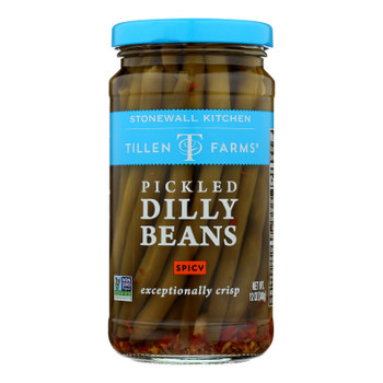 Tillen Farms Beans - Pickled - Hot and Spicy Crispy - 12 oz - case of 6