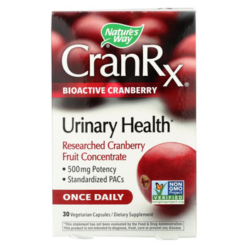 Nature's Way - Cranberry Rx - Bioactive Cranberry - 30 Veg Capsules