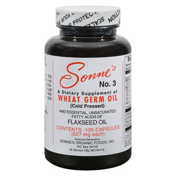 Sonne's No. 3 Wheat Germ Oil - 627 mg each - 120 Caps