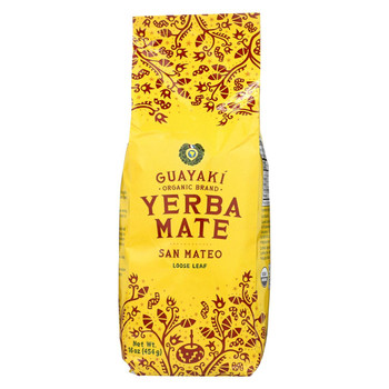 Guayaki Yerba Mate - San Mateo Air Dried - Loose Leaf - Case of 6 - 16 oz.