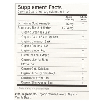 Yogi Perfect Energy Herbal Tea Vanilla Spice - 16 Tea Bags - Case of 6