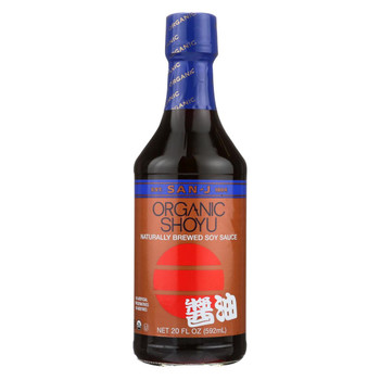 San - J Shoyu Soy Sauce - Organic - Case of 6 - 20 Fl oz.