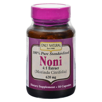 Only Natural Noni 100% Standard - 620 mg - 50 Caps