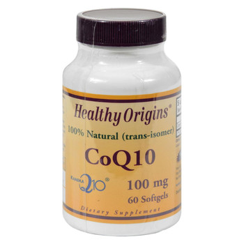 Healthy Origins CoQ10 Gels - 100 mg - 60 Softgels