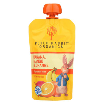 Peter Rabbit Organics Fruit Snacks - Mango Banana and Orange - Case of 10 - 4 oz.