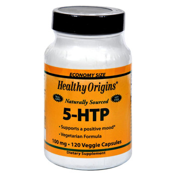 Healthy Origins Natural 5-HTP - 100 mg - 120 Capsules