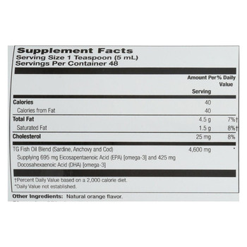 Health From the Sun PFO Pure Fish Oil - 715 mg - 8 fl oz