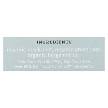 Stash Tea Organic Earl Grey Black and Green Tea - Case of 6 - 18 Bags