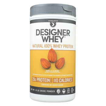 Designer Whey - Protein Powder - Vanilla Almond - 1.9 lbs