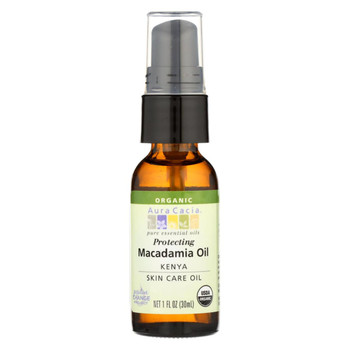 Aura Cacia - Macadamia Skin Care Oil Certified Organic - 1 fl oz Aura Cacia - Macadamia Skin Care Oil Certified Organic - 1 fl oz