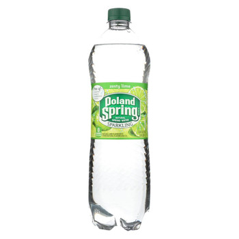 Poland Spring Sparkling Water - Lime - Case of 12 - 33.8 Fl oz.