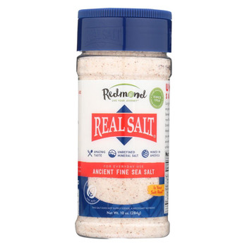 Real Salt Nature's First Sea Salt Fine Salt - 9 oz - Case of 12