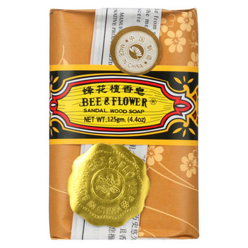 Bee & Flower Soaps - Sandalwood - Case of 4 - 4.4 oz.