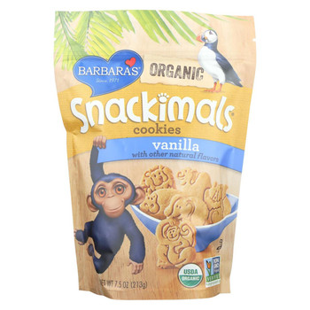 Barbara's Snackimals - Vanilla - Case of 6 - 7.5 oz. Barbara's Snackimals - Vanilla - Case of 6 - 7.5 oz.