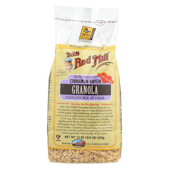 Bob's Red Mill Cinnamon Raisin Granola - 12 oz - Case of 4 Bob's Red Mill Cinnamon Raisin Granola - 12 oz - Case of 4