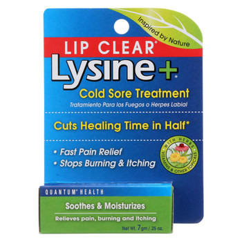 Quantum Lipclear Lysine and Cold Sore Treatment All Natural Ointment - 0.25 oz