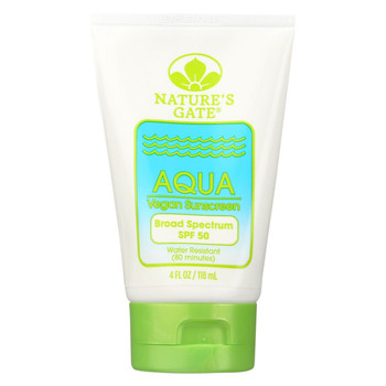 Nature's Gate Aqua Block Sunscreen SPF 50 Fragrance Free - 4 fl oz