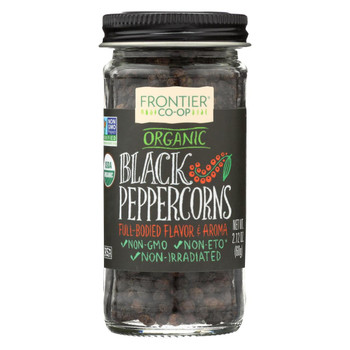 Frontier Herb Peppercorns - Organic - Whole - Black - 2.12 oz Frontier Herb Peppercorns - Organic - Whole - Black - 2.12 oz