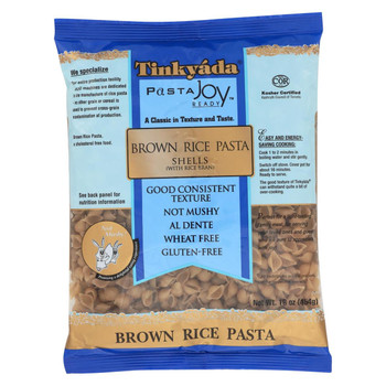 Tinkyada Brown Rice Pasta - Shells - Case of 12 - 16 oz