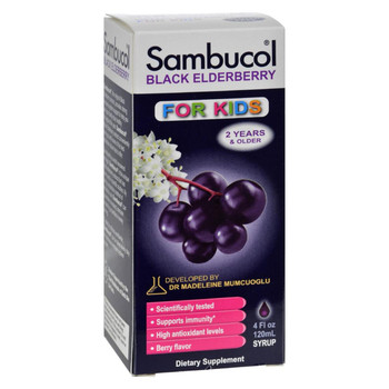 Sambucol - Black Elderberry Liquid For Kids - 4 fl oz
