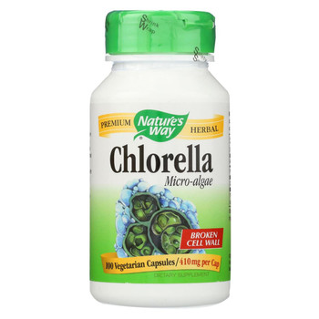 Nature's Way - Chlorella Micro-Algae - 100 Capsules