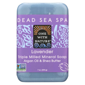 One With Nature Dead Sea Mineral Soap Lavender - 7 oz