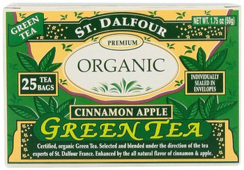 St Dalfour Green Tea - Cinnamon Apple - 25 Tea Bags