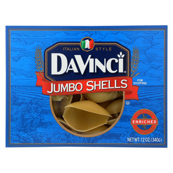 DaVinci - Pasta - Jumbo Shells - Case of 12 - 12 oz