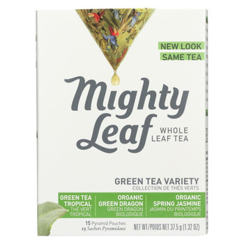 Mighty Leaf Tea Green and White Tea Variety - Case of 6 - 15 Bags Mighty Leaf Tea Green and White Tea Variety - Case of 6 - 15 Bags