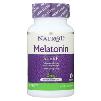 Natrol Melatonin - 5 mg - 60 Tablets Natrol Melatonin - 5 mg - 60 Tablets