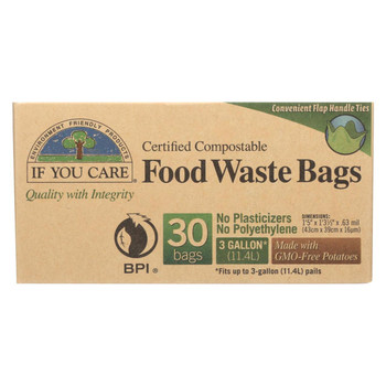 If You Care Trash Bags - Recycled - Case of 12 - 30 Count If You Care Trash Bags - Recycled - Case of 12 - 30 Count