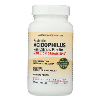 American Health - Probiotic Acidophilus with Pectin - 100 Capsules American Health - Probiotic Acidophilus with Pectin - 100 Capsules