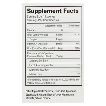 Quantum Research Cold Season Plus Zinc - Cherry - 24 lozenges