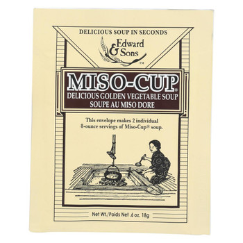 Edwards and Sons Natural Instant Miso Cup - Original Golden - Envelope - .705 oz - Case of 24 Edwards and Sons Natural Instant Miso Cup - Original Golden - Envelope - .705 oz - Case of 24