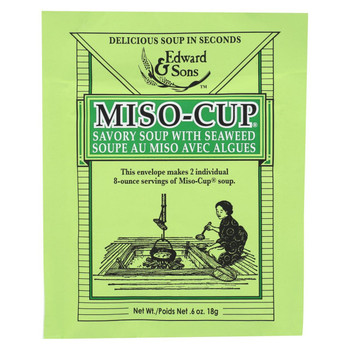 Edward and Sons Miso-Cup - with Seaweed Envelope - .705 oz - case of 24