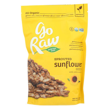 Go Raw - Organic Sunflower Sprouted Seeds - Case of 6 - 16 oz. Go Raw - Organic Sunflower Sprouted Seeds - Case of 6 - 16 oz.