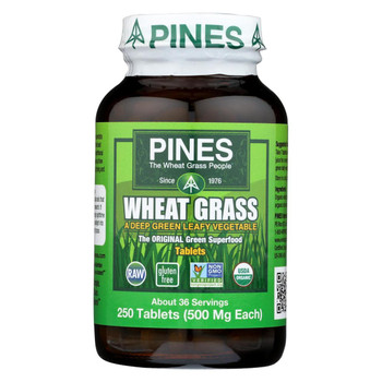 Pines International Wheat Grass - 500 mg - 250 Tablets Pines International Wheat Grass - 500 mg - 250 Tablets